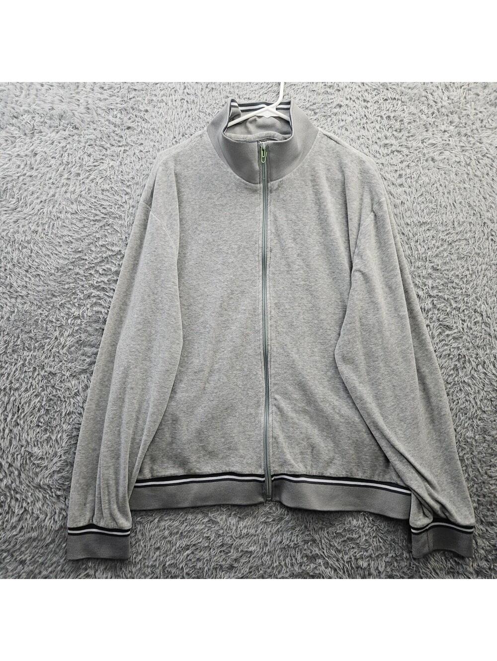 MAUS & HOFFMAN Track Jacket Velour Full Zip Retro 70s Men XL *Pull